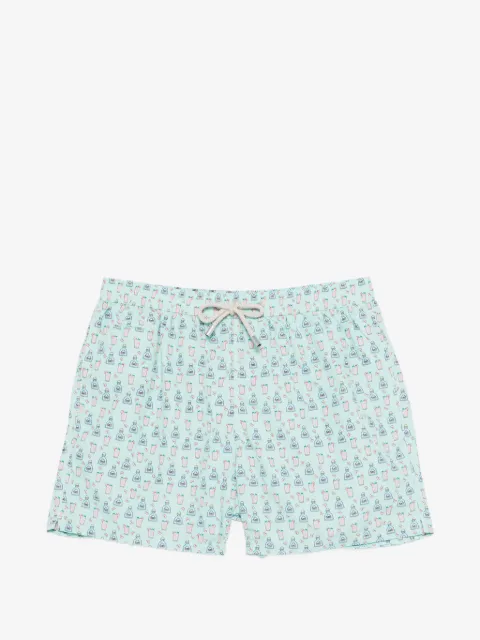 MC2 Saint Barth cocktail print swim shorts