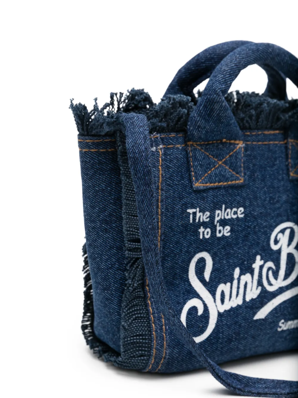  Mc2 Saint Barth Mini Vanity Denim Tote Bag - Blue 