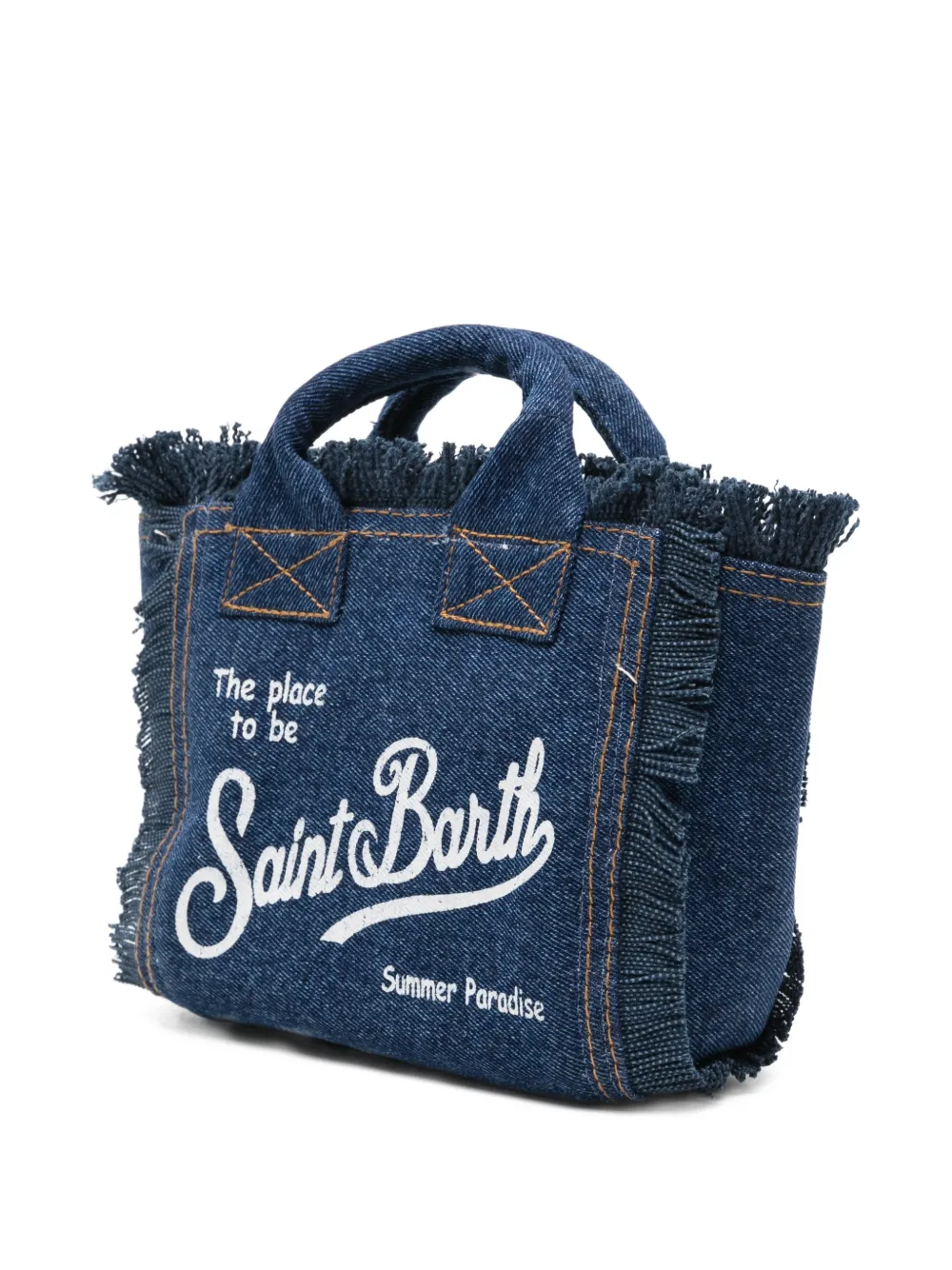  Mc2 Saint Barth Mini Vanity Denim Tote Bag - Blue 