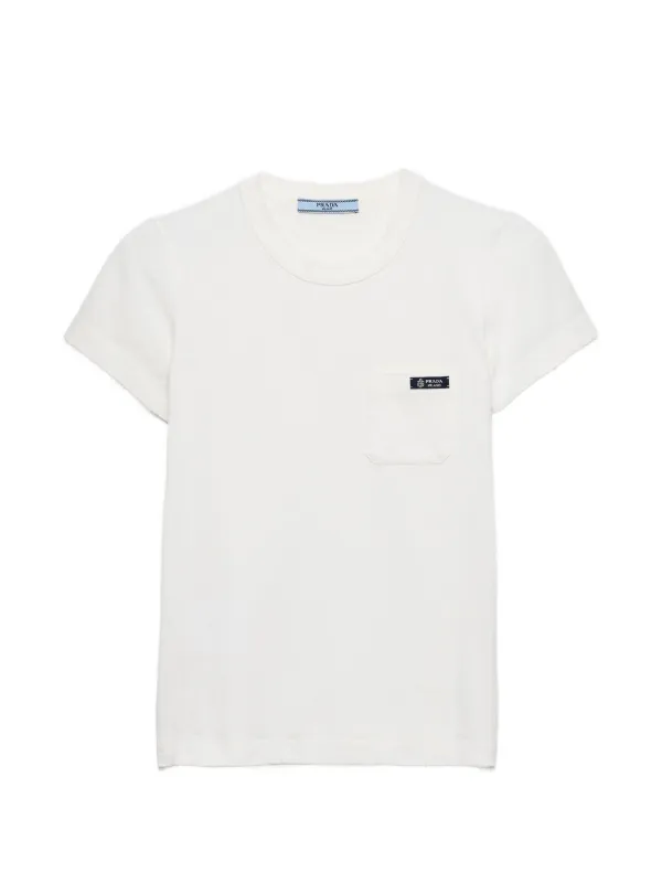 Prada Jersey T-shirt in White