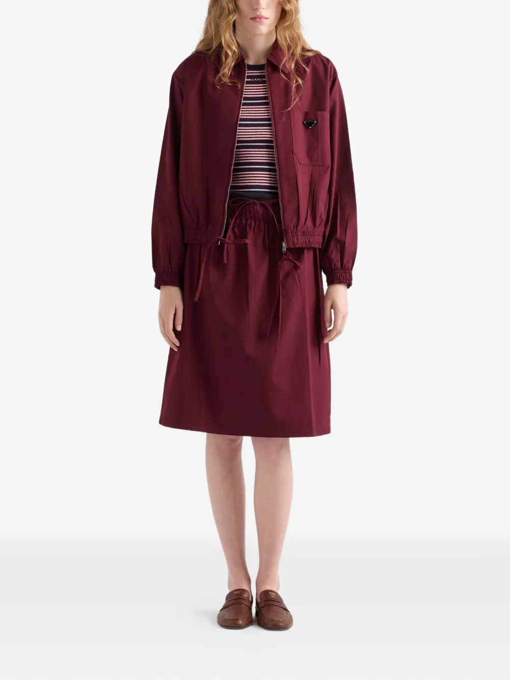  Prada Pull à Manches Courtes - Bleu 