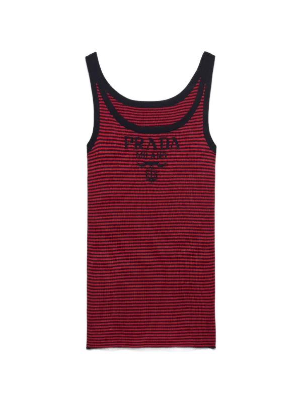 Prada Silk Tank Top | Red | FARFETCH