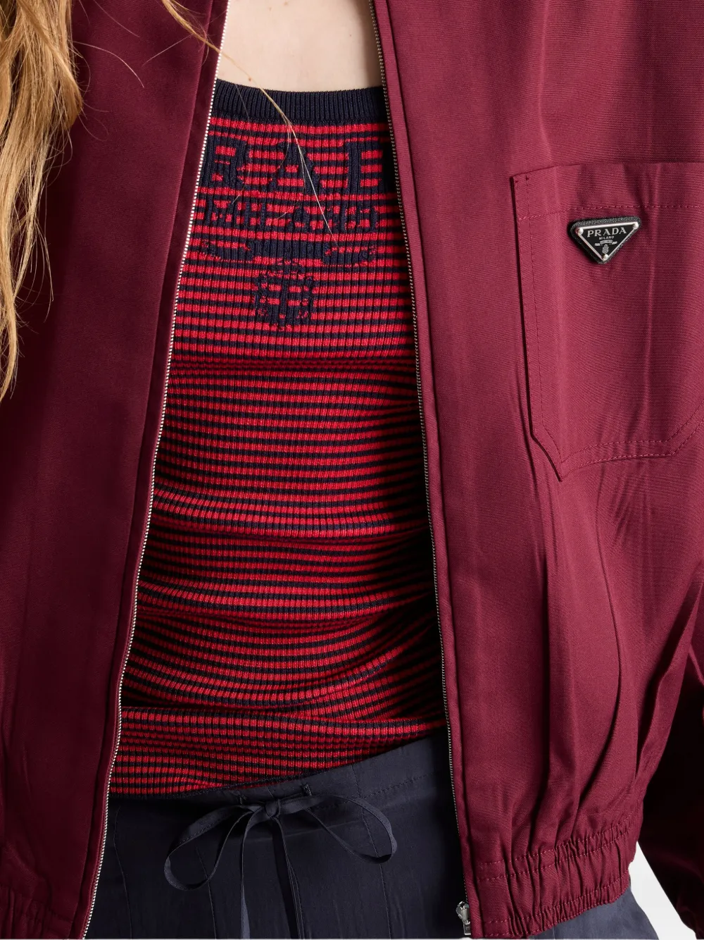 Prada Zijden tanktop Rood
