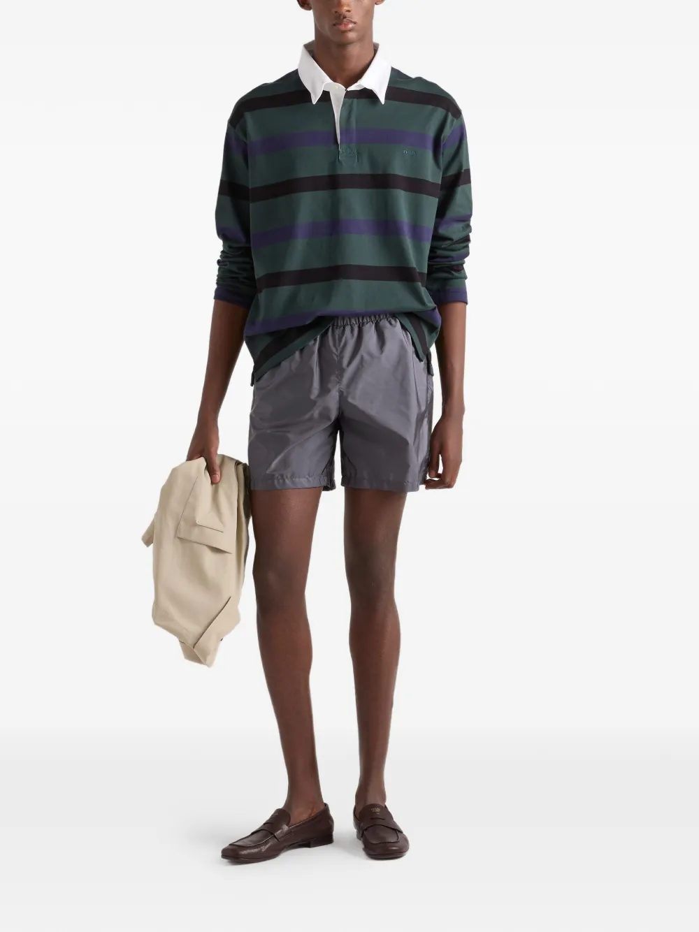  Prada Re-nylon Swim Trunks - Grey 