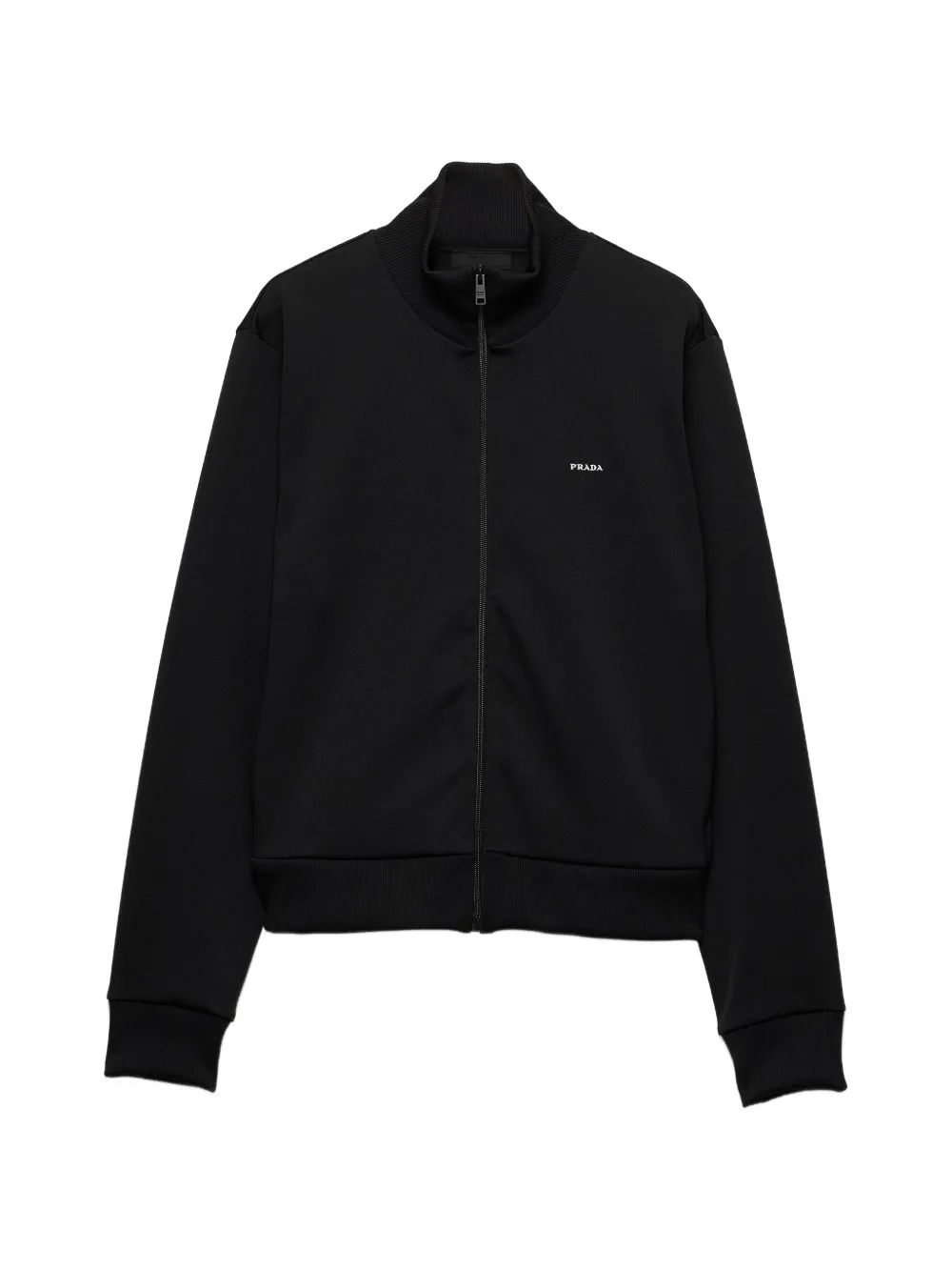 Prada technical jersey blouson jacket - Schwarz