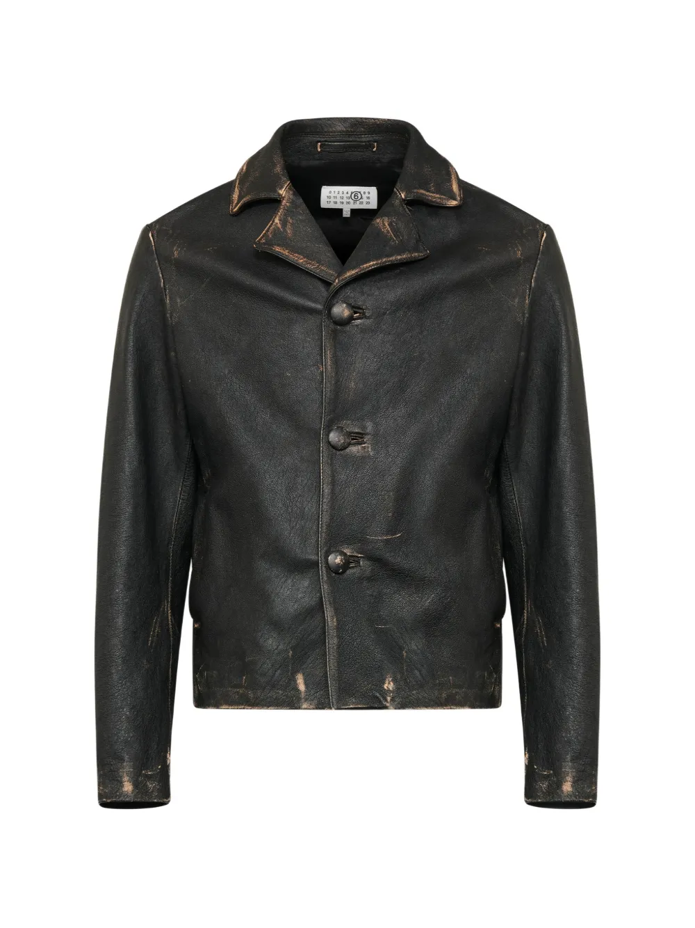 MM6 Maison Margiela Giacca con effetto vissuto - Nero