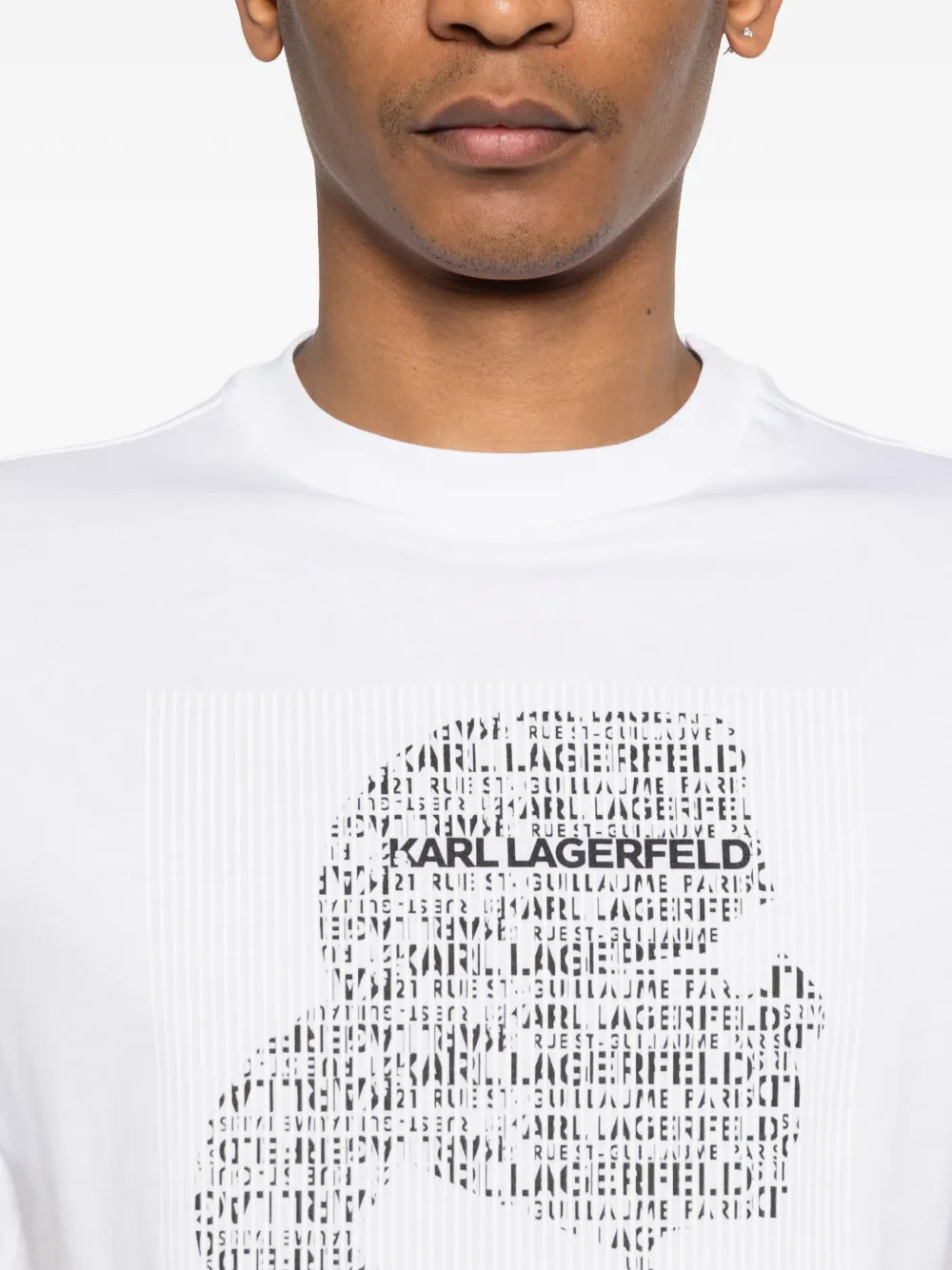 Karl Lagerfeld T-shirt met grafische print Wit