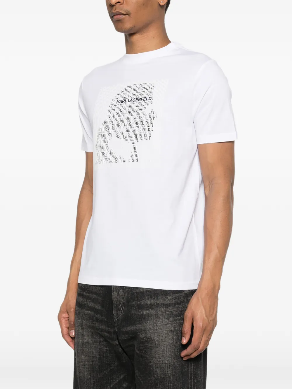 Karl Lagerfeld T-shirt met grafische print Wit