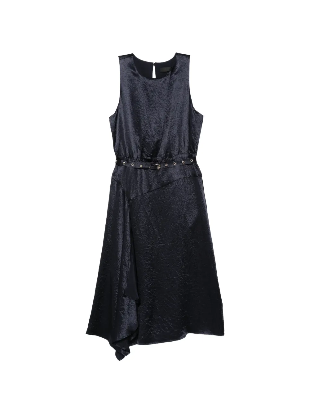 LIU JO belted asymmetric midi dress - Blu