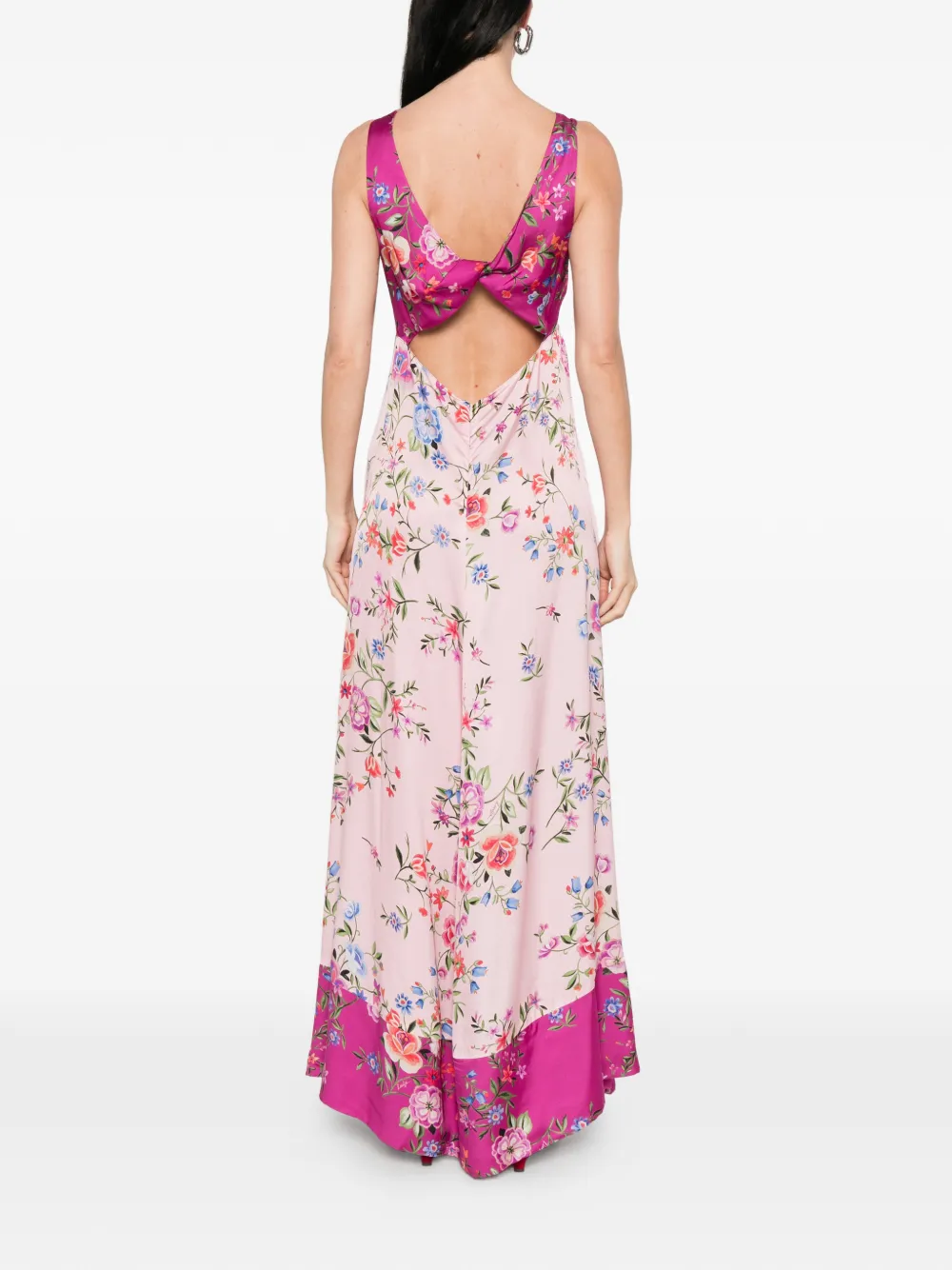 LIU JO Maxi-jurk met bloemen-print Roze