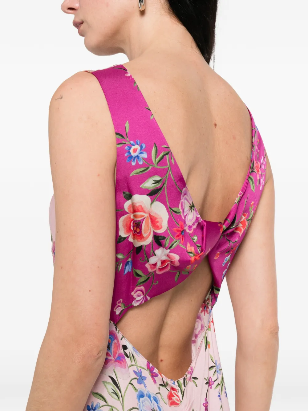 LIU JO Maxi-jurk met bloemen-print Roze