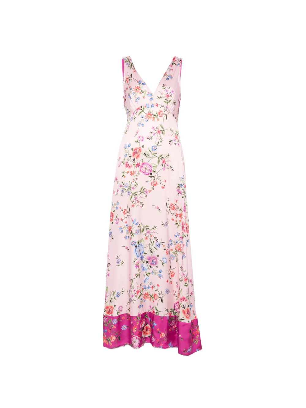 LIU JO floral-print twisted-back maxi dress - Rosa
