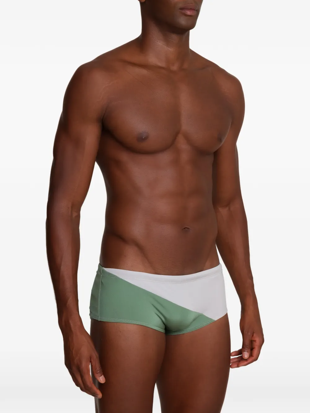 Amir Slama Zwembroek met colourblocking Groen