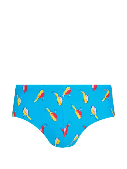 Amir Slama bird-print swimming trunks