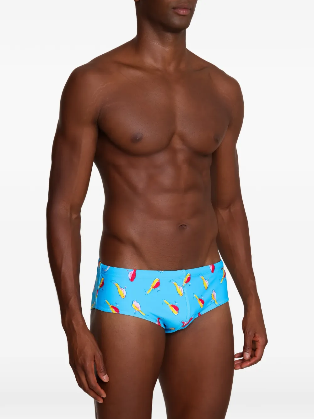 Amir Slama Zwembroek met print Blauw