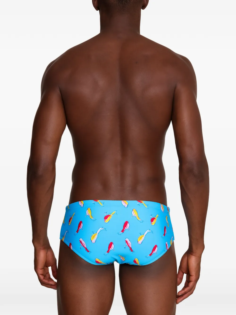 Amir Slama Zwembroek met print Blauw