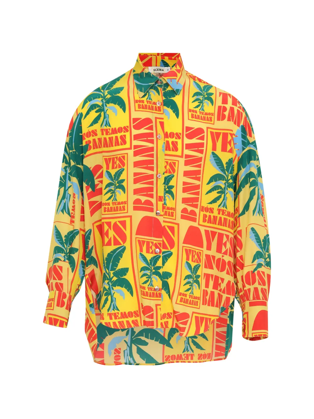 Amir Slama palm-print shirt - Giallo