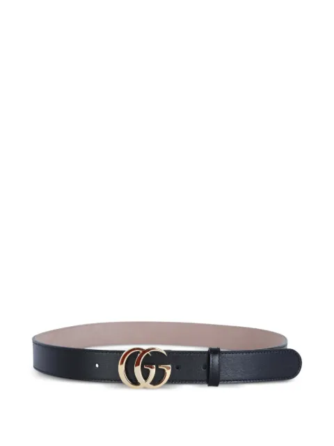 Gucci gg buckle leather belt