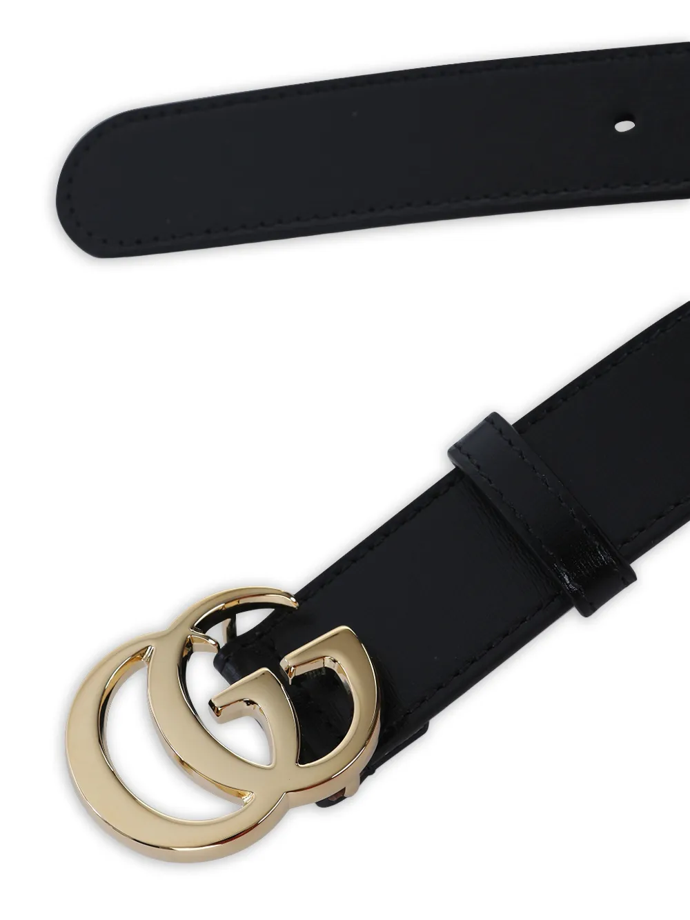 Gucci Leren gespriem Zwart