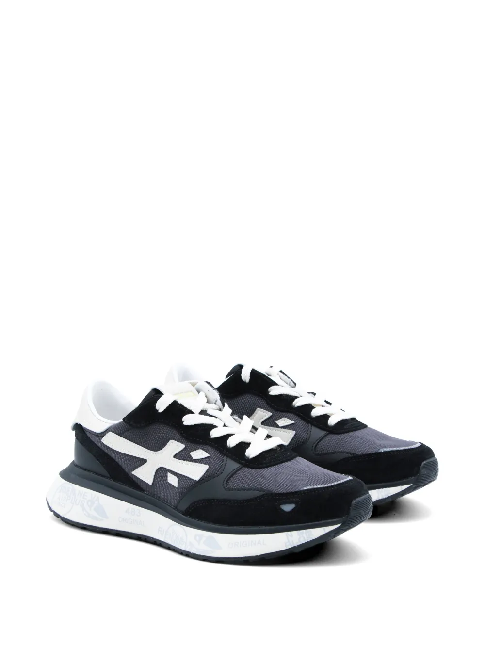 Premiata Lauryn suède sneakers met logo Blauw