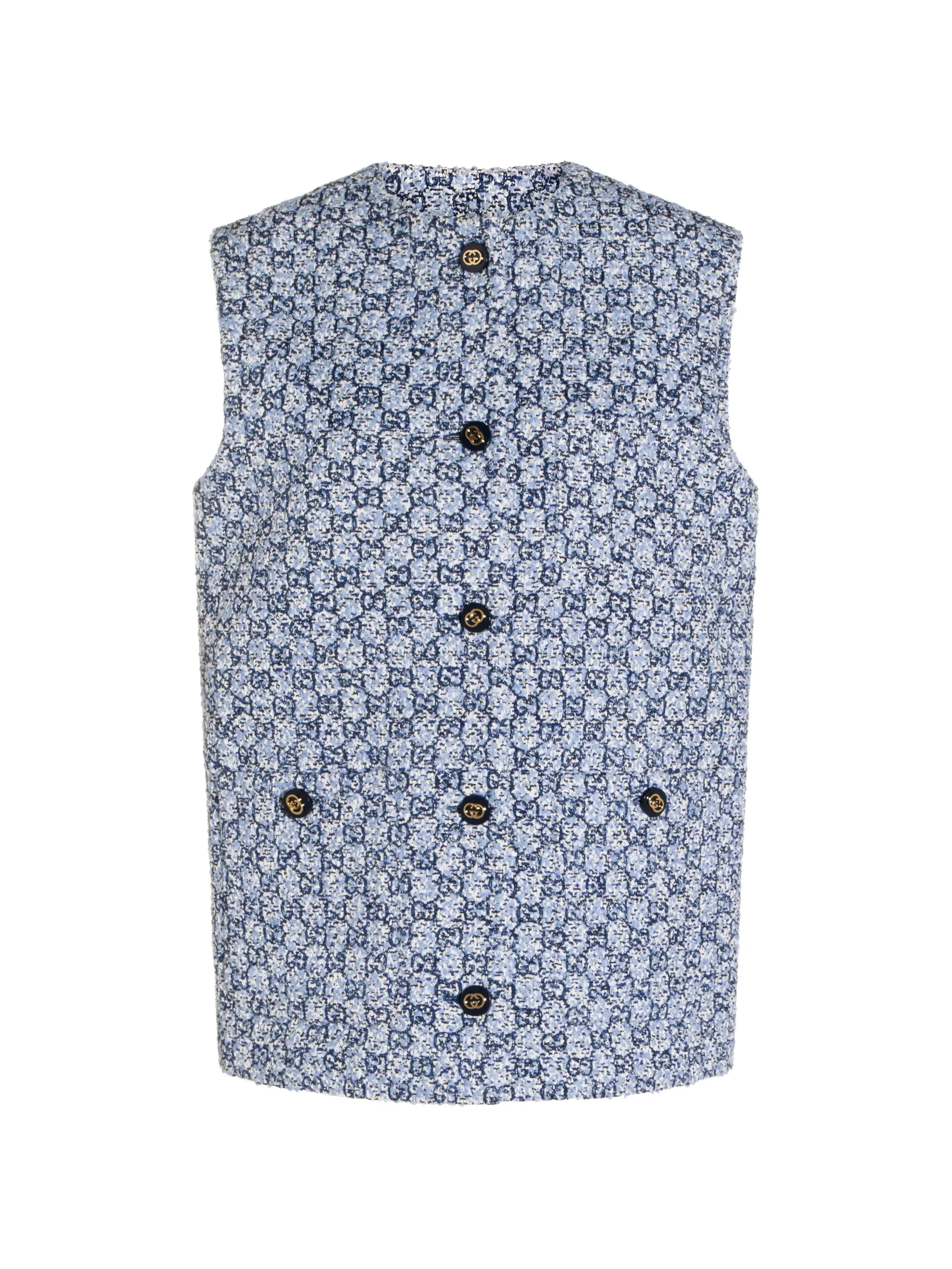 Gucci button patterned vest
