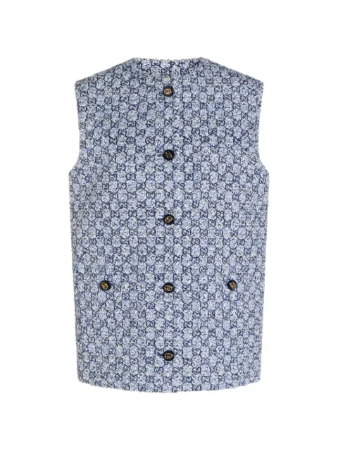 Gucci button patterned vest