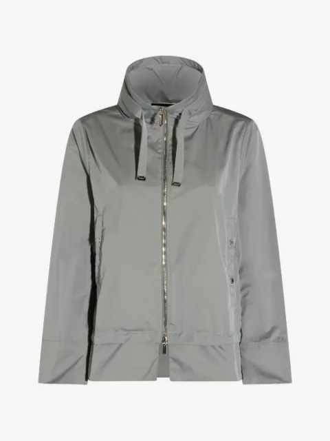 Moorer hooded zip-up jacket