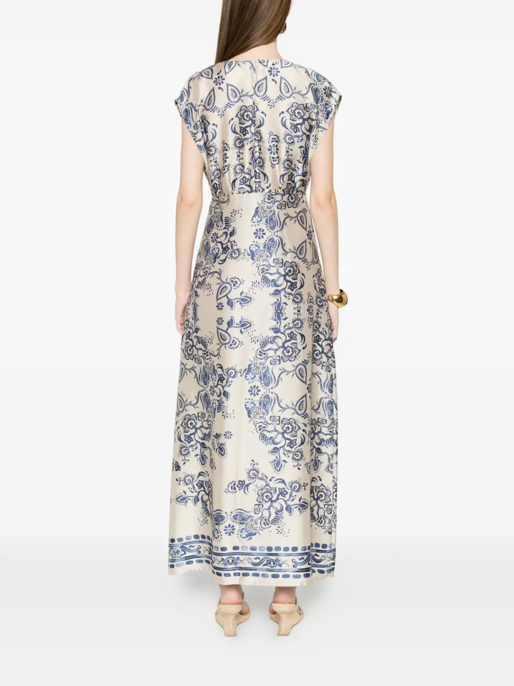 LIU JO Maxi-jurk met bloemenprint Beige