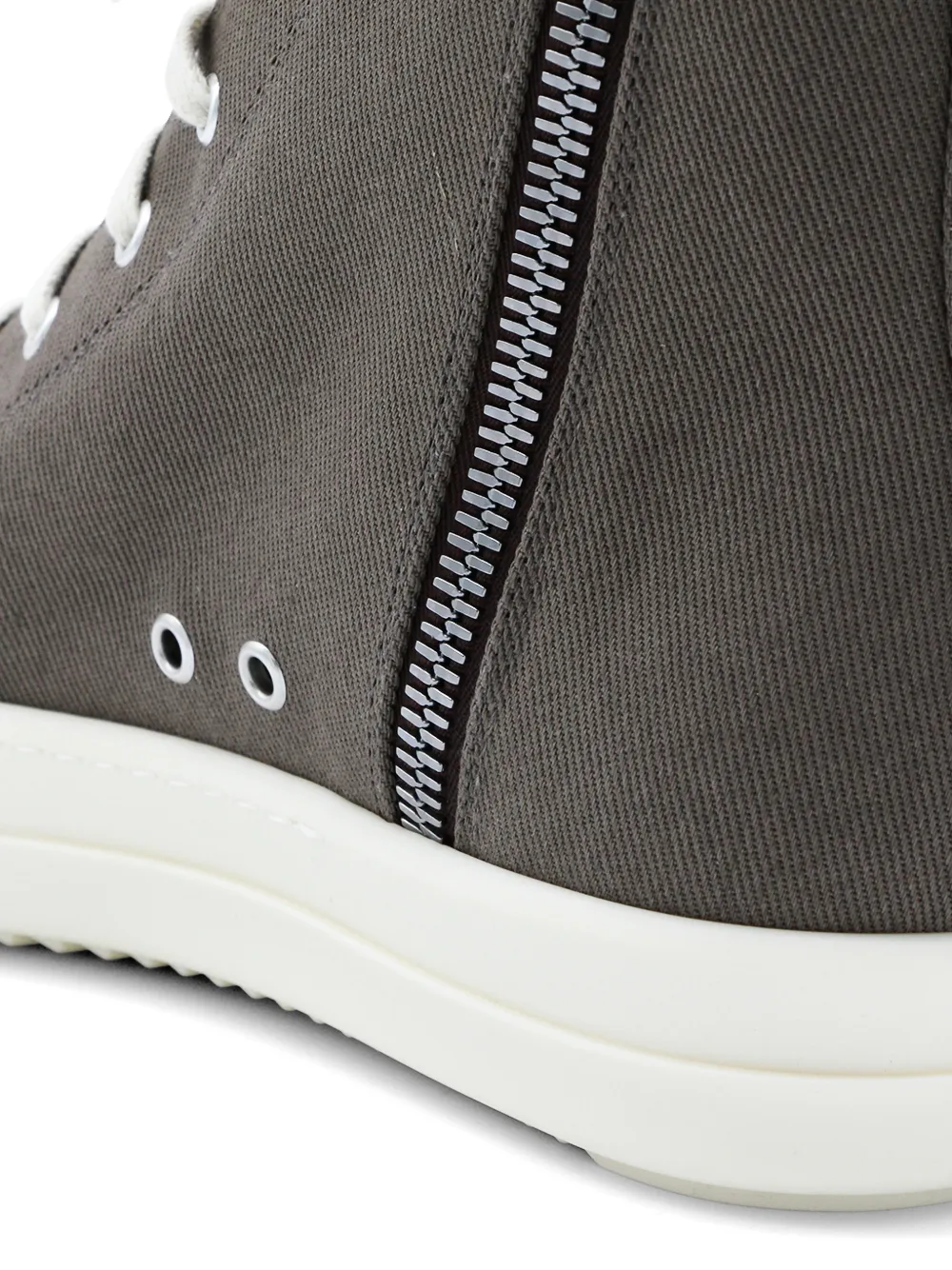 Rick Owens DRKSHDW lace-up hi-top sneakers Grijs