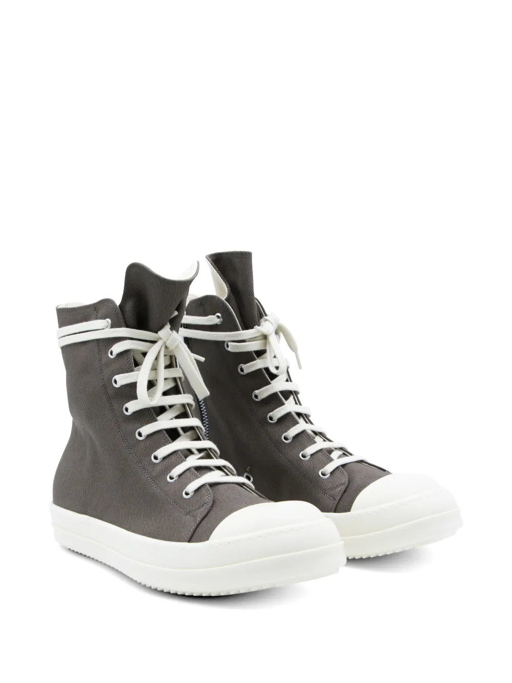 Rick Owens DRKSHDW lace-up hi-top sneakers Grijs