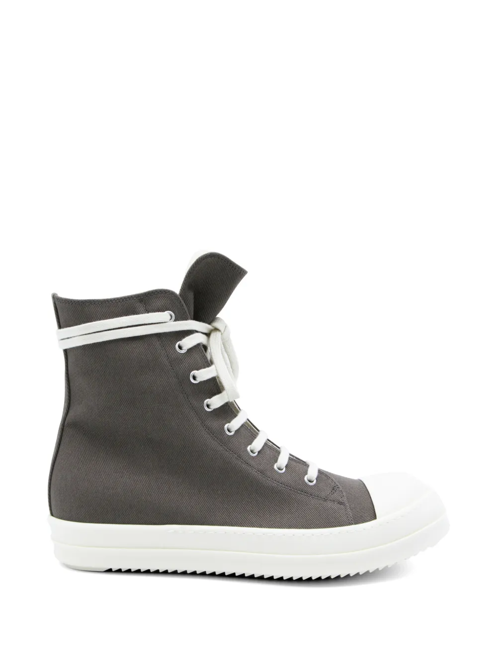 Rick Owens DRKSHDW lace-up hi-top sneakers Grijs