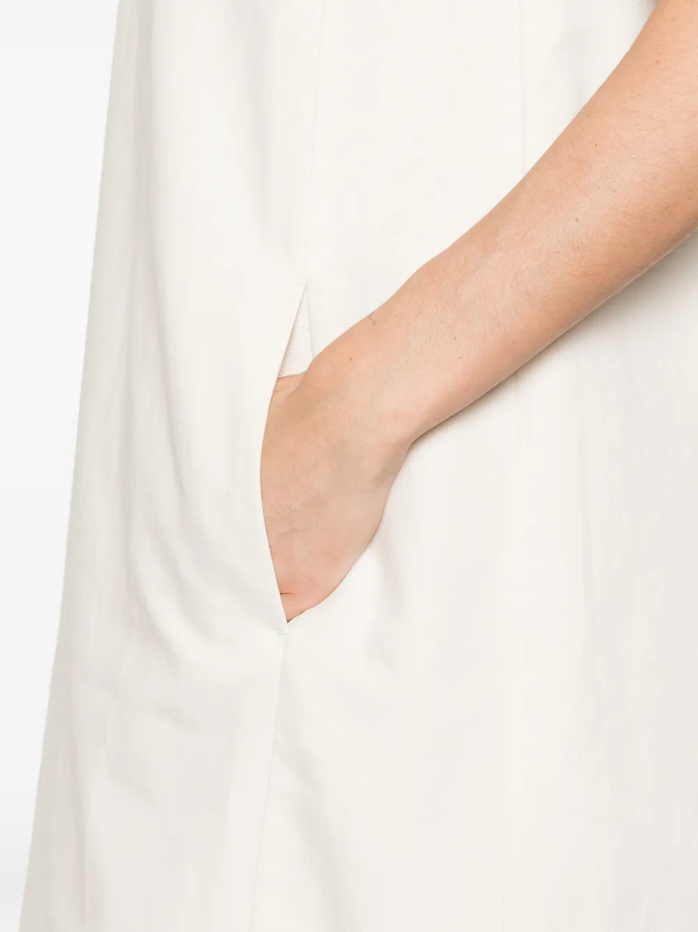 Weekend Max Mara Wkdaloa mini-jurk met korte mouwen Beige