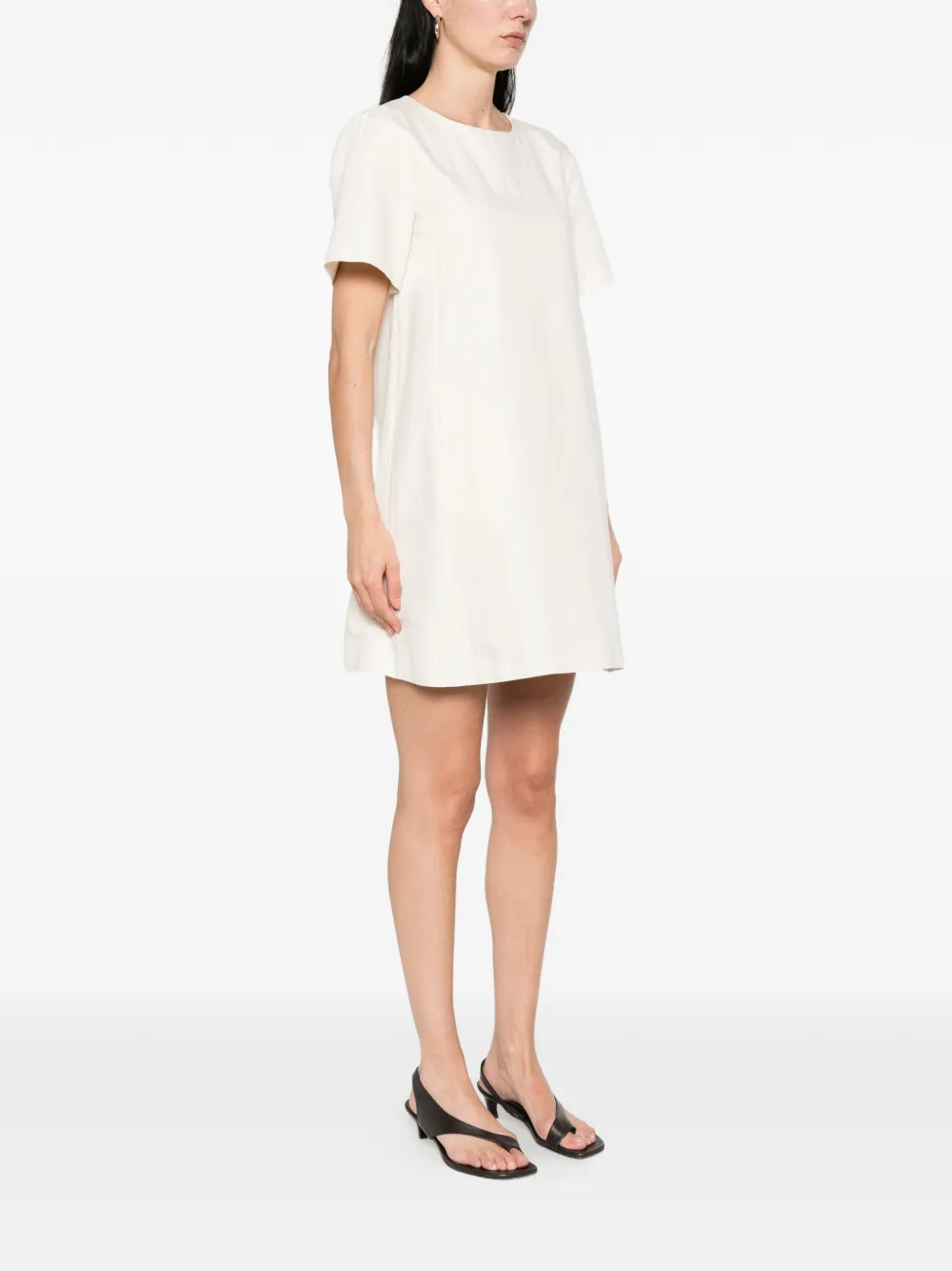 Weekend Max Mara Wkdaloa mini-jurk met korte mouwen Beige