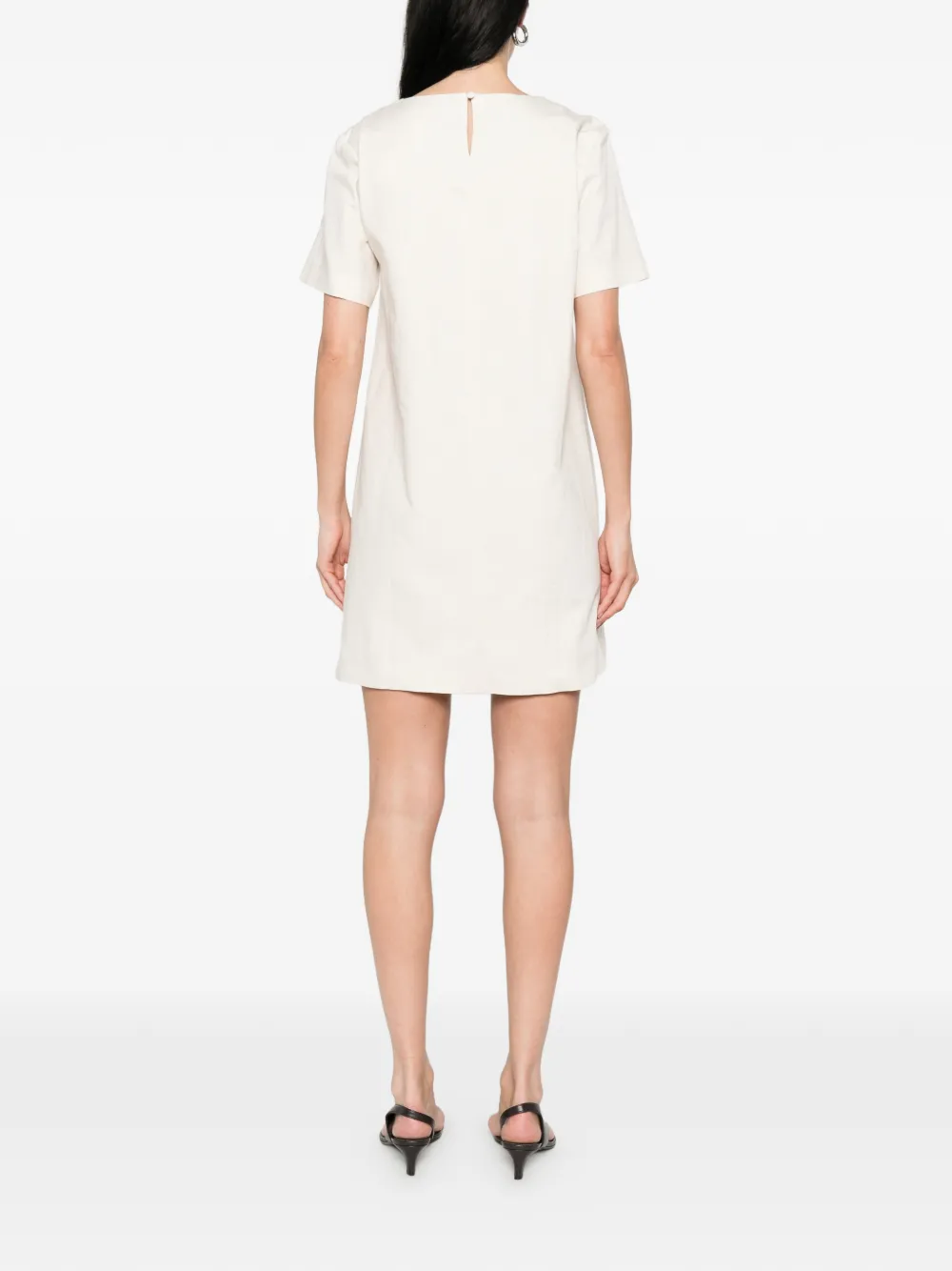 Weekend Max Mara Wkdaloa mini-jurk met korte mouwen Beige
