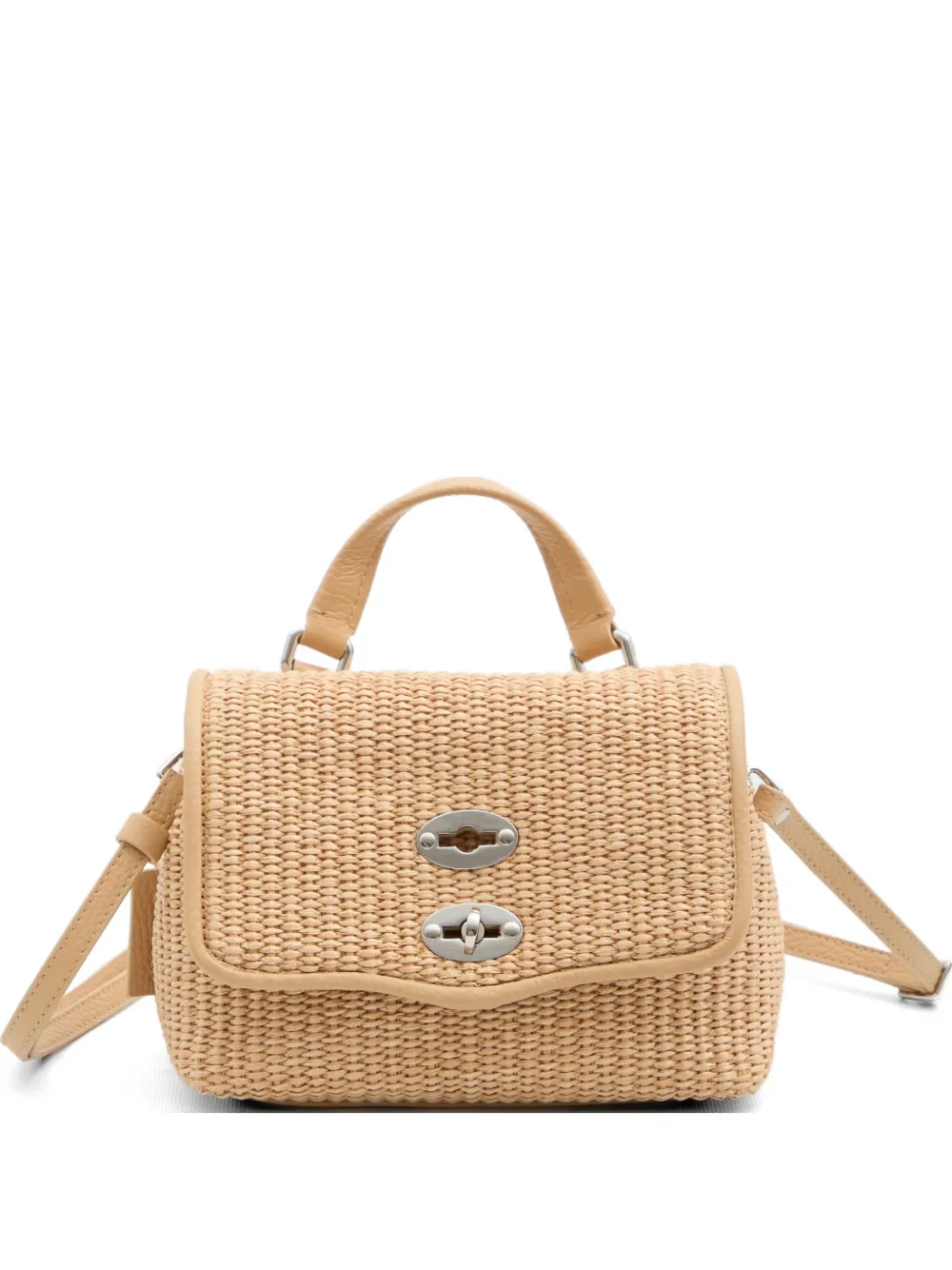 Zanellato baby Postina Vimini raffia top-handle bag - Toni neutri
