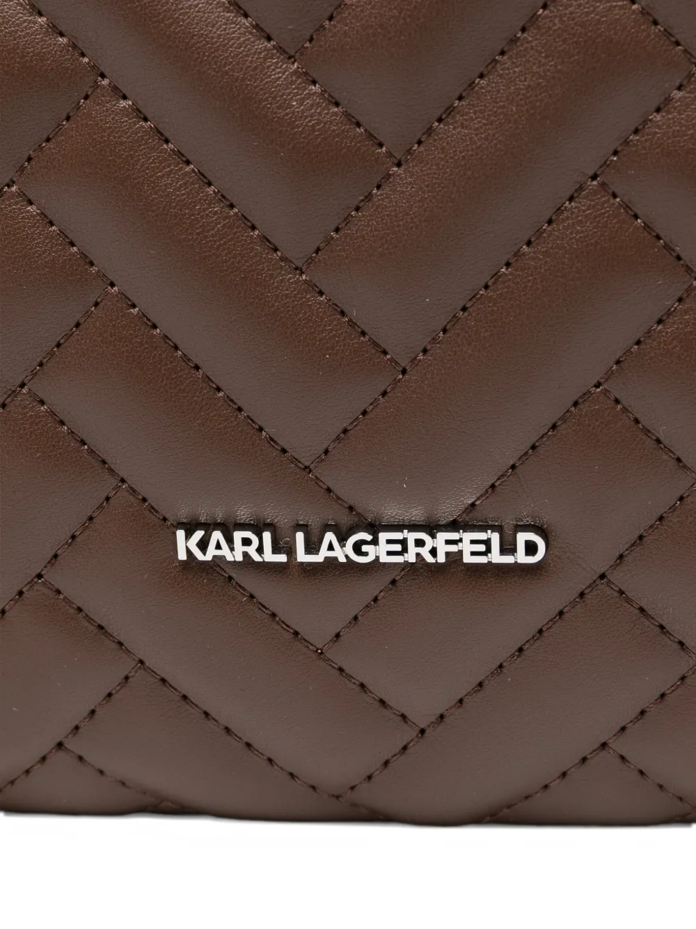 Karl Lagerfeld K Brick gewatteerde shopper Bruin