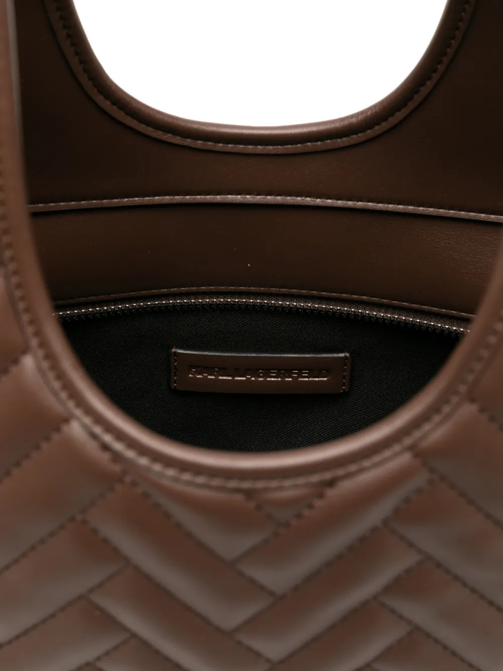 Karl Lagerfeld K Brick gewatteerde shopper Bruin