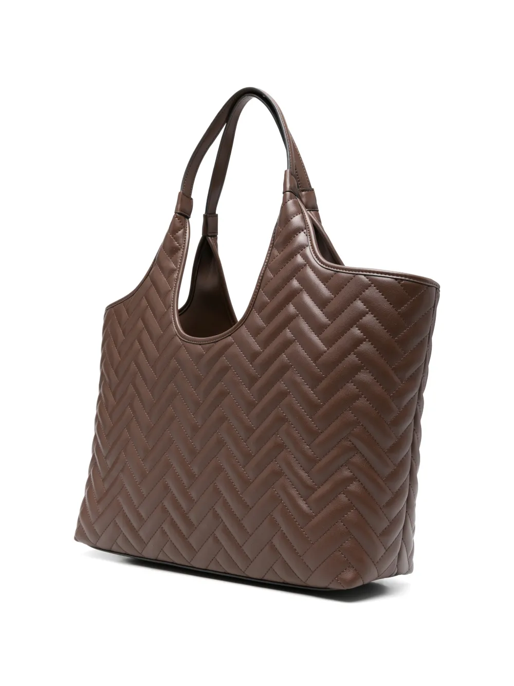 Karl Lagerfeld K Brick gewatteerde shopper Bruin