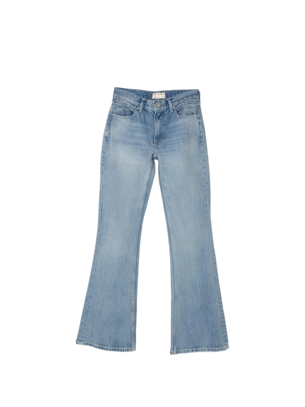 Free People button-fastening jeans - Blu