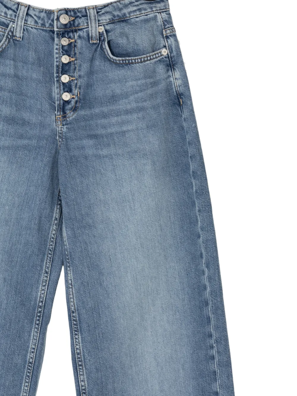 Free People Nia Button-fastening Jeans - Blue 