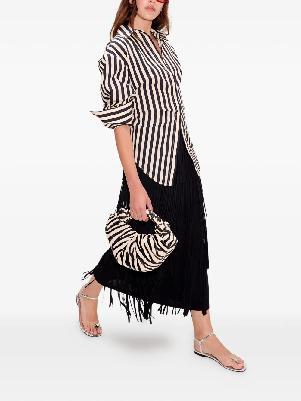  Simon Miller Za Za Fringe Midi Skirt - Black 