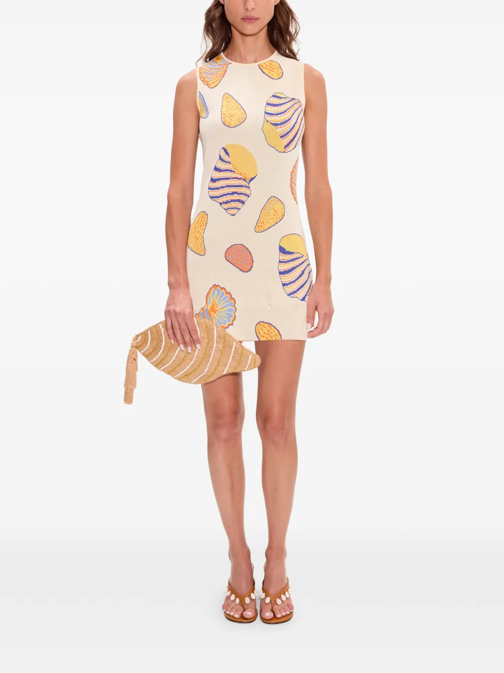  Simon Miller Axon Sleeveless Mini Dress - Neutrals 