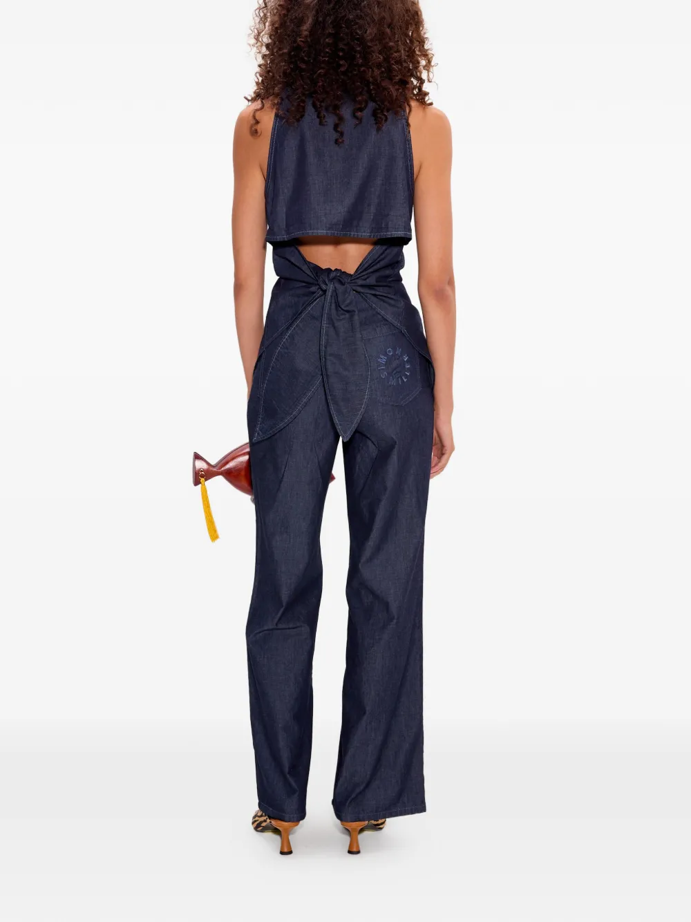  Simon Miller Pia Chambray Trousers - Blue 
