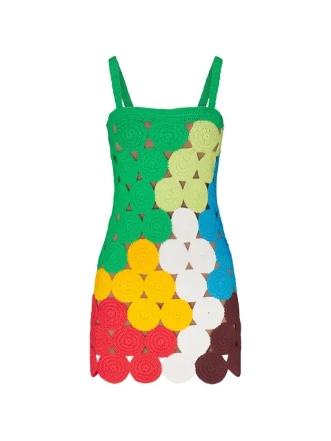 Simon Miller Beep Beep openwork mini dress
