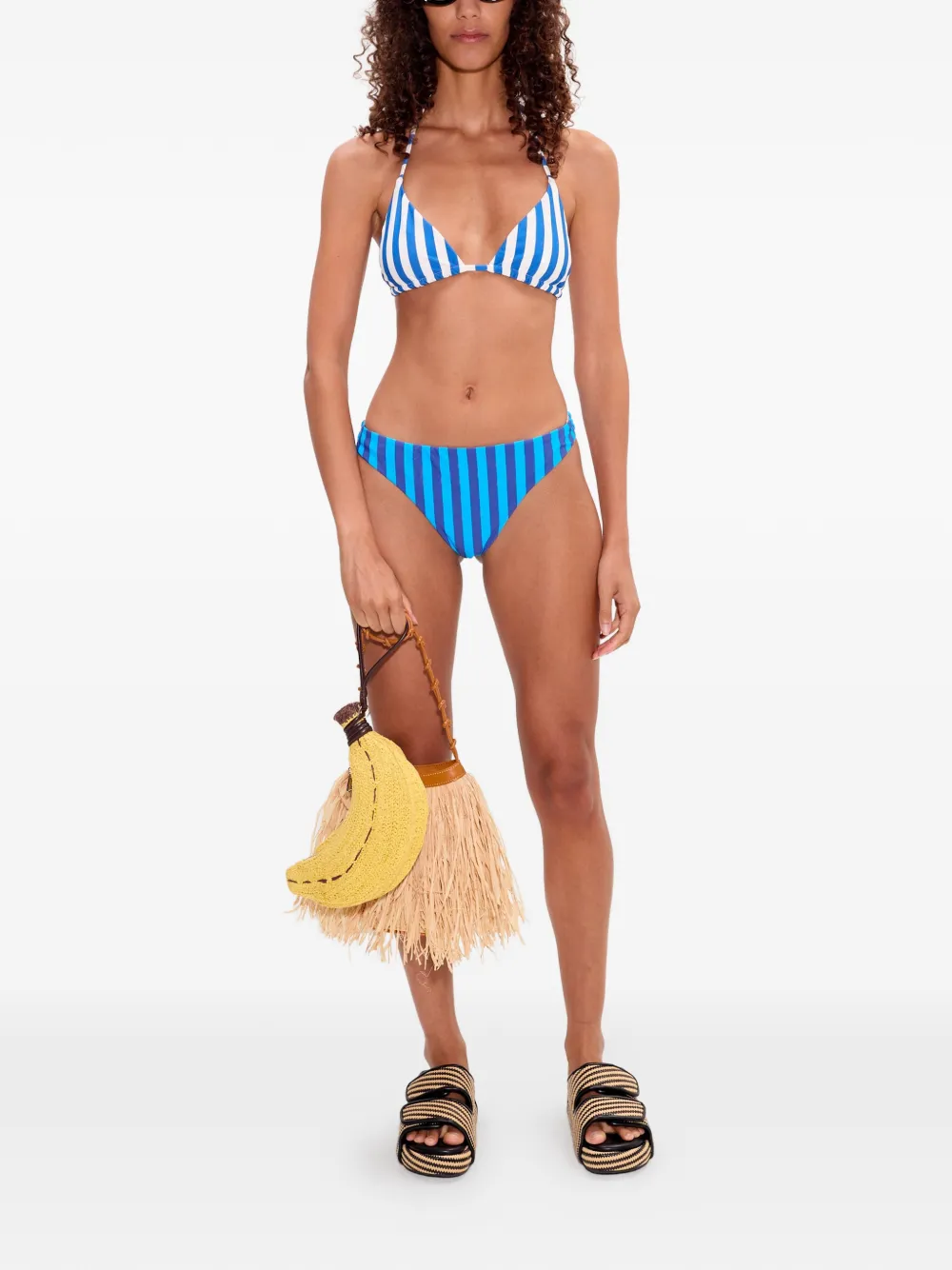  Simon Miller Bragas De Bikini Bwai A Rayas - Azul 