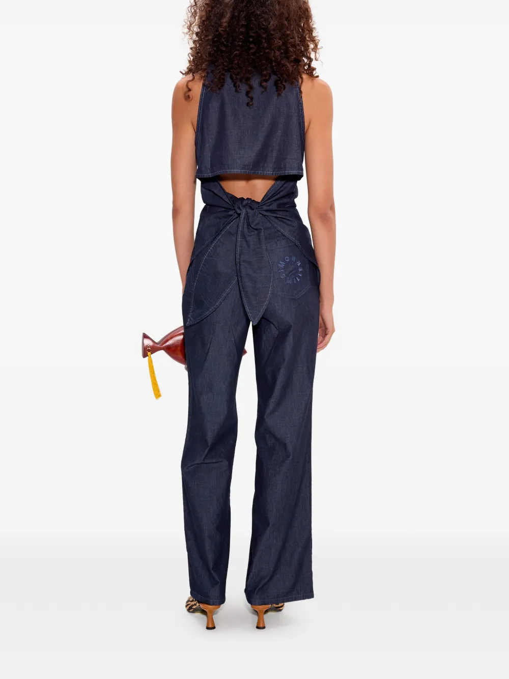  Simon Miller Loch Sleeveless Buttoned Top - Blue 