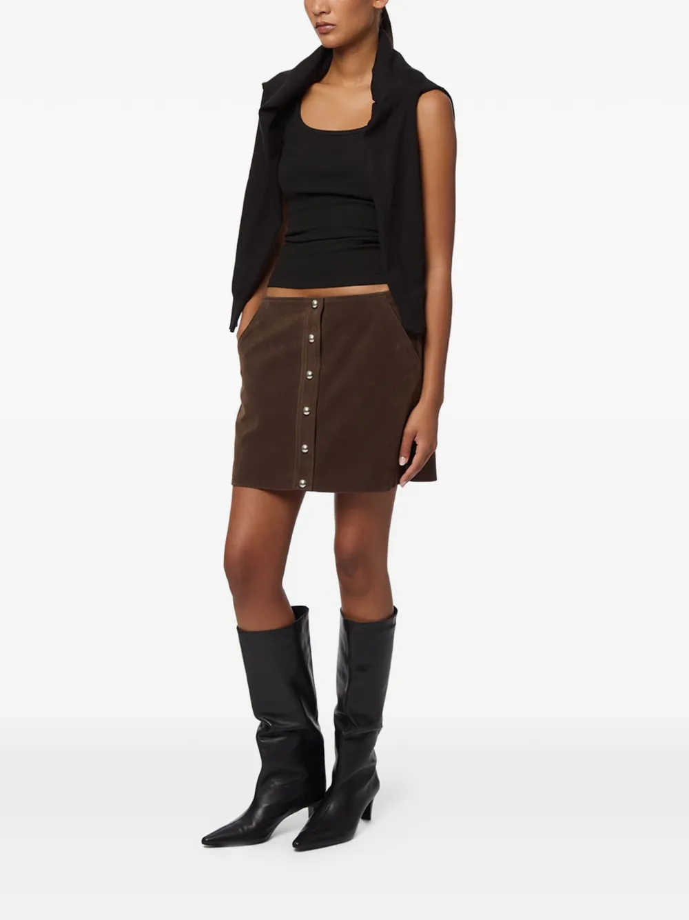 Apparis Ella mini-rok Bruin