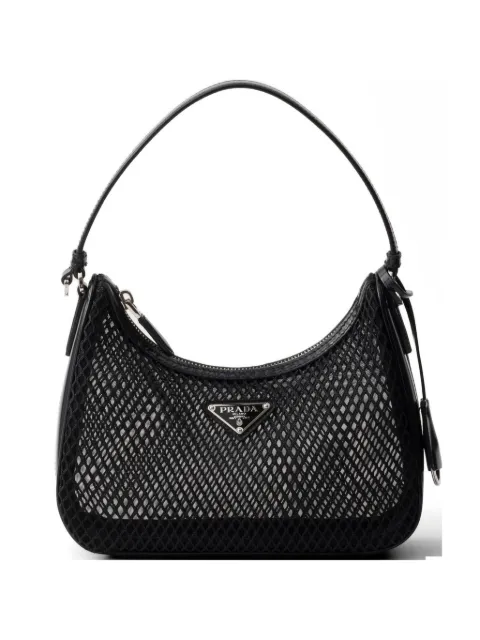 Prada Re-Edition 2005 mesh and brushed leather bag