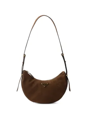 【美品】PRADAブラウンレザーワンショルダーストラップ♡ Prada レザー ショルダーバッグ | ブラウン | FARFETCH JP