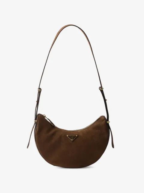 Prada Arqué small nubuck leather bag